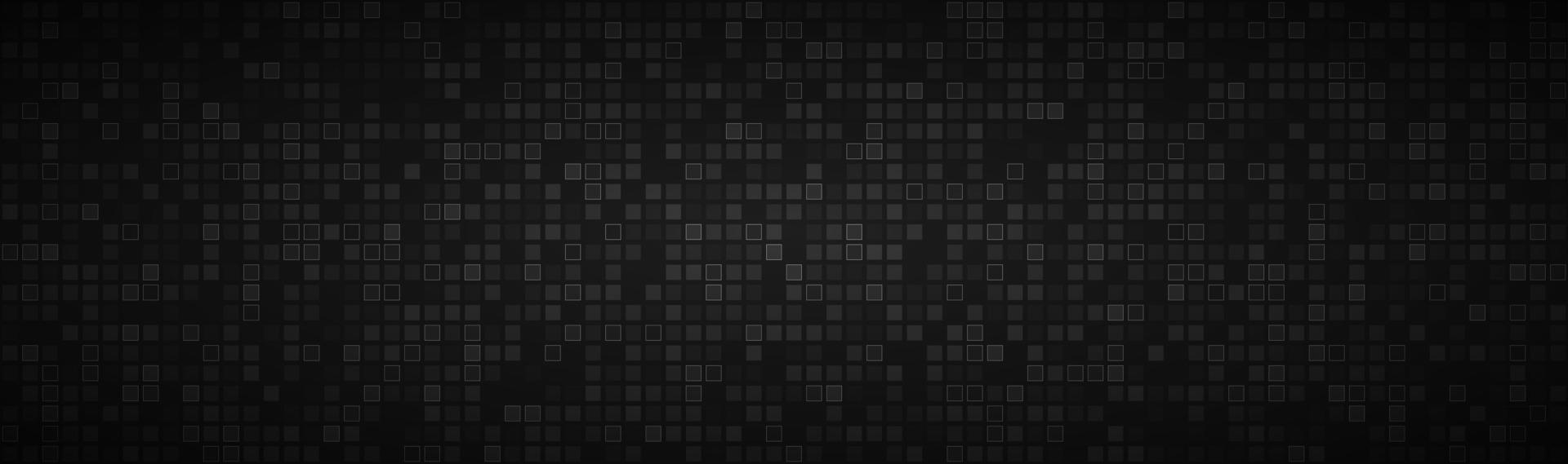 Black abstract header with transparent squares Mosaic look banner Modern vector illustration