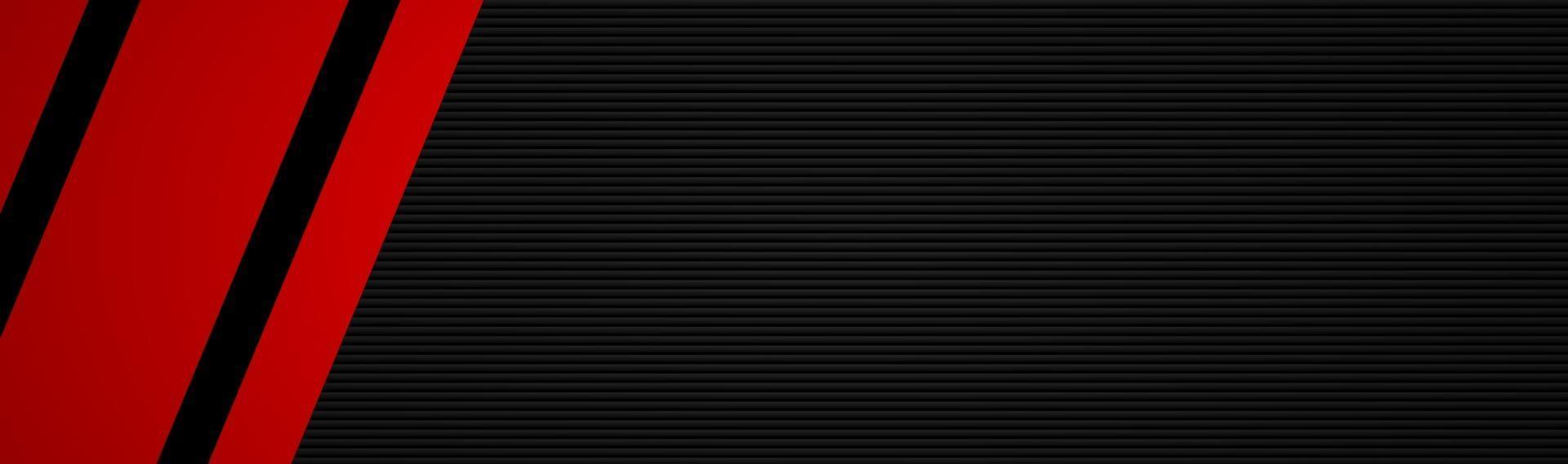 Black and red abstract vector header with place for your text Business