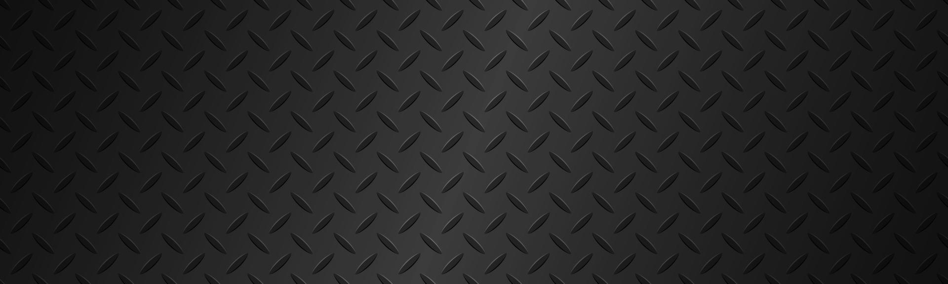 Black metal plate texture header Stainless steel background with gradient Modern vector illustration banner