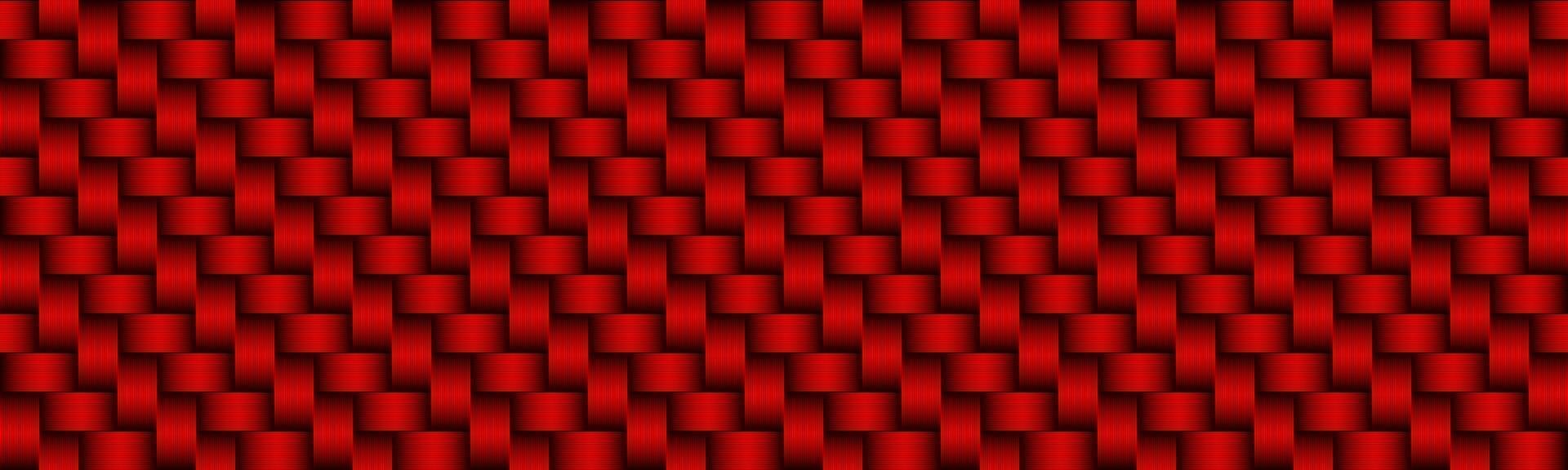 Red carbon abstract header Modern metallic stainless steel look banner Seamless pattern background Vector illustration