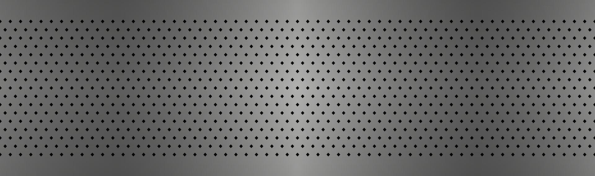 Perforated metal texture header Aluminium stainless steel grating abstract background Simple vector banner