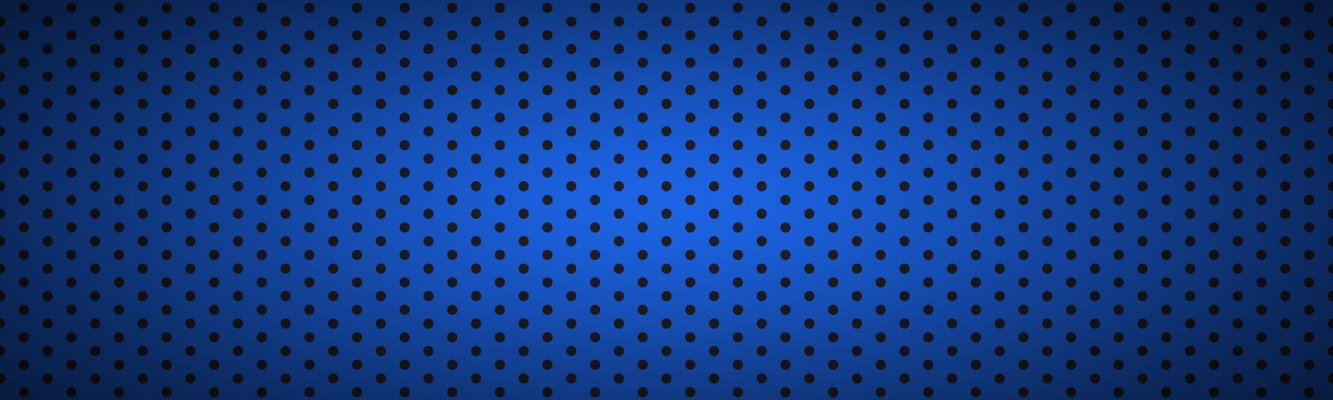 Structured dark blue metallic perforated header Technology vector illustration background
