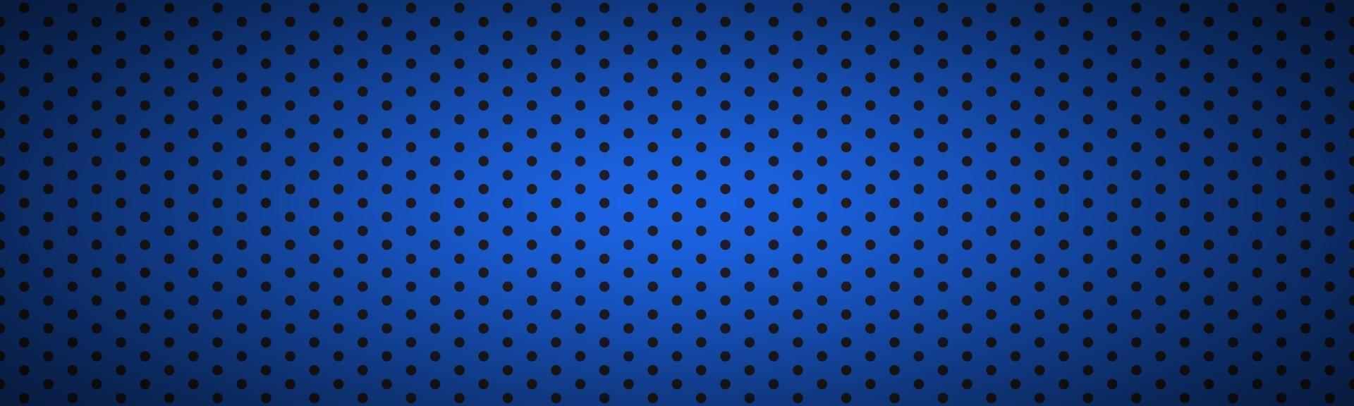 Structured dark blue metallic perforated header Technology vector illustration background