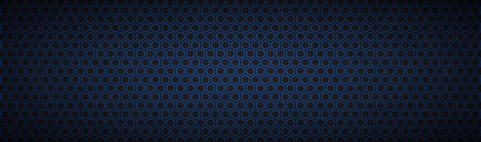 Black and blue geometric polygons header Abstract black metallic banner Modern vector illustration background