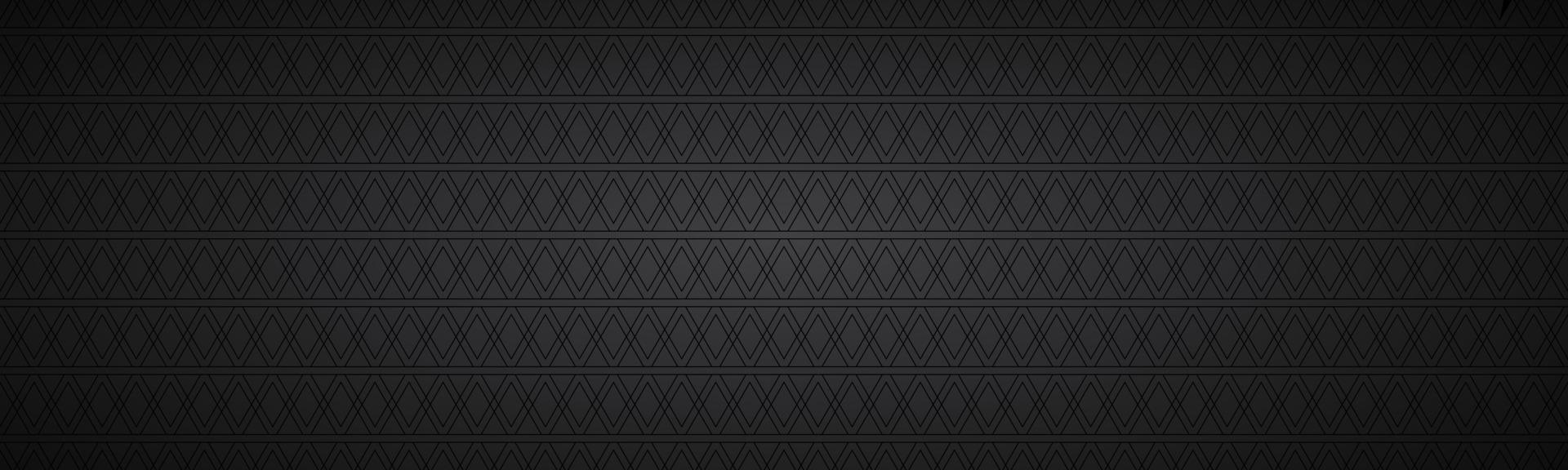 Black abstract banner with rectangles Modern vector widescreen header Simple texture illustration