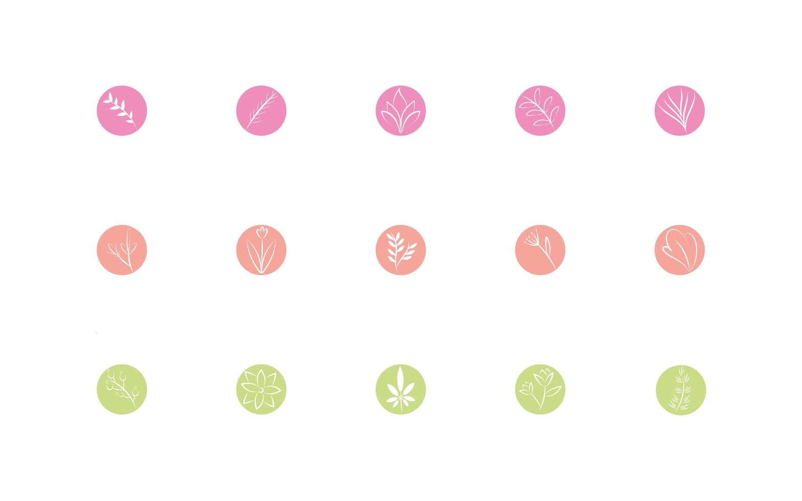 bundle of flowers block and line style vector