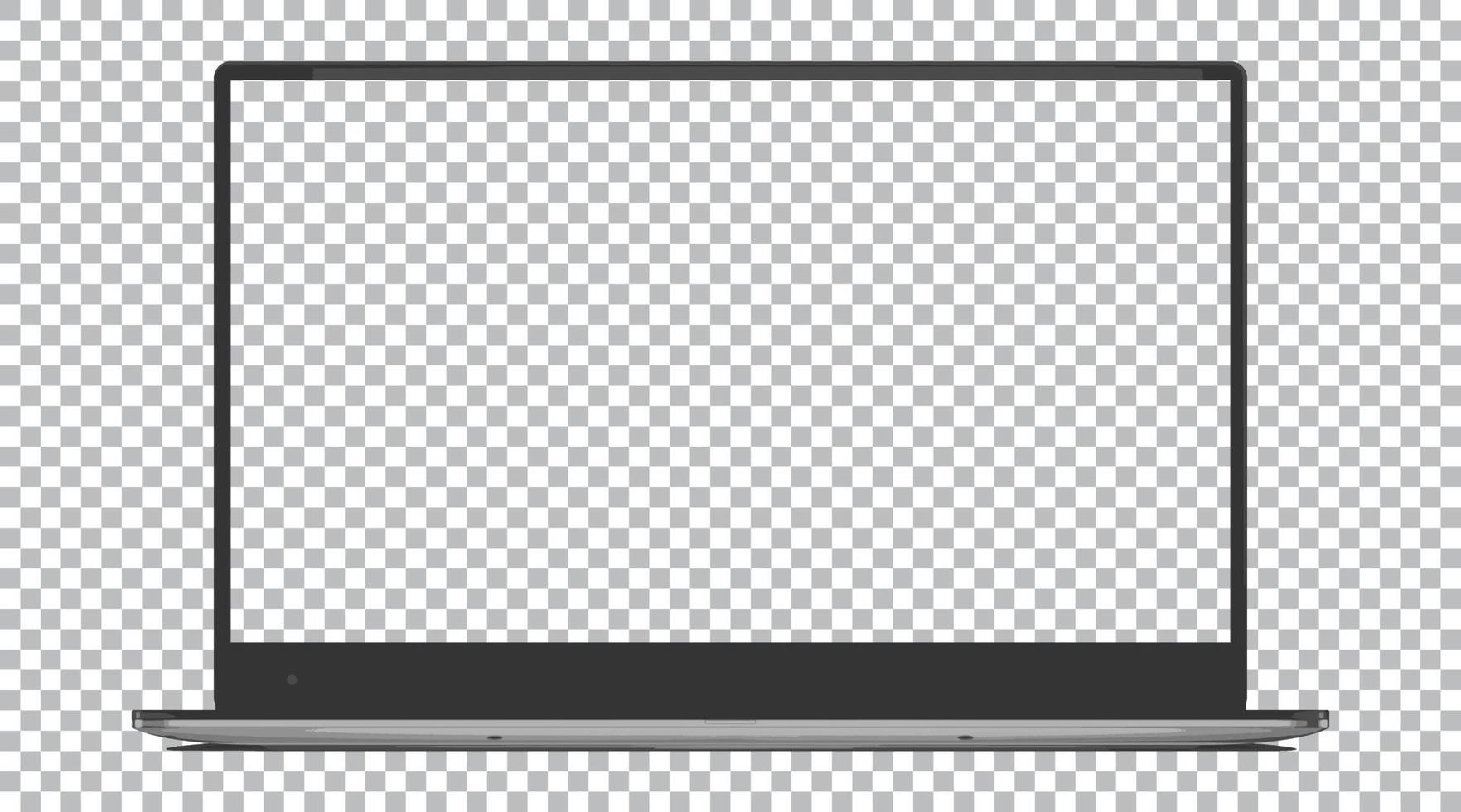 High quality vector mockup of laptop