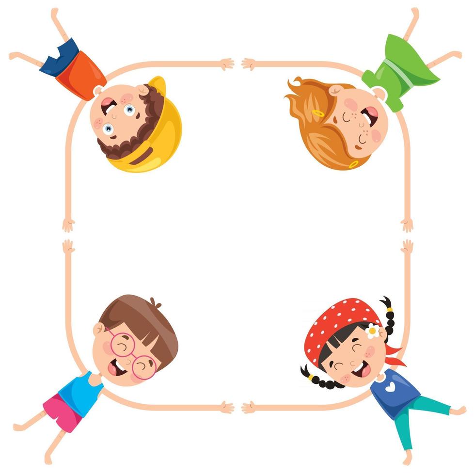 Concept Of Kids Zone vector