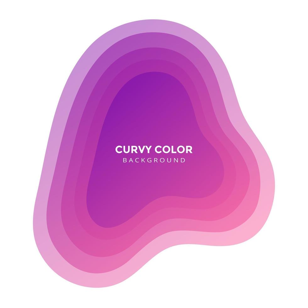 Modern liquid abstract blur blob element graphic gradient flat style design fluid vector colorful illustration