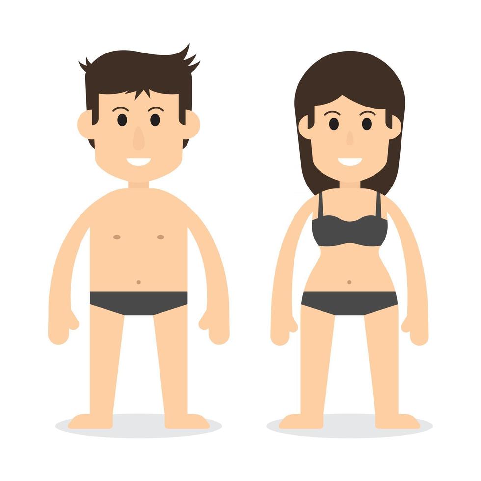 Human body man and woman 2560868 Vector Art at Vecteezy