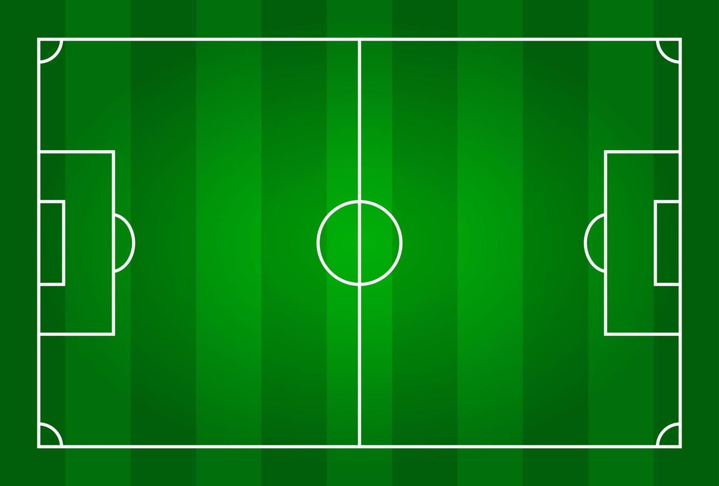 vector de vista superior del campo del estadio de fútbol de color verde para el torneo del campeonato mundial internacional