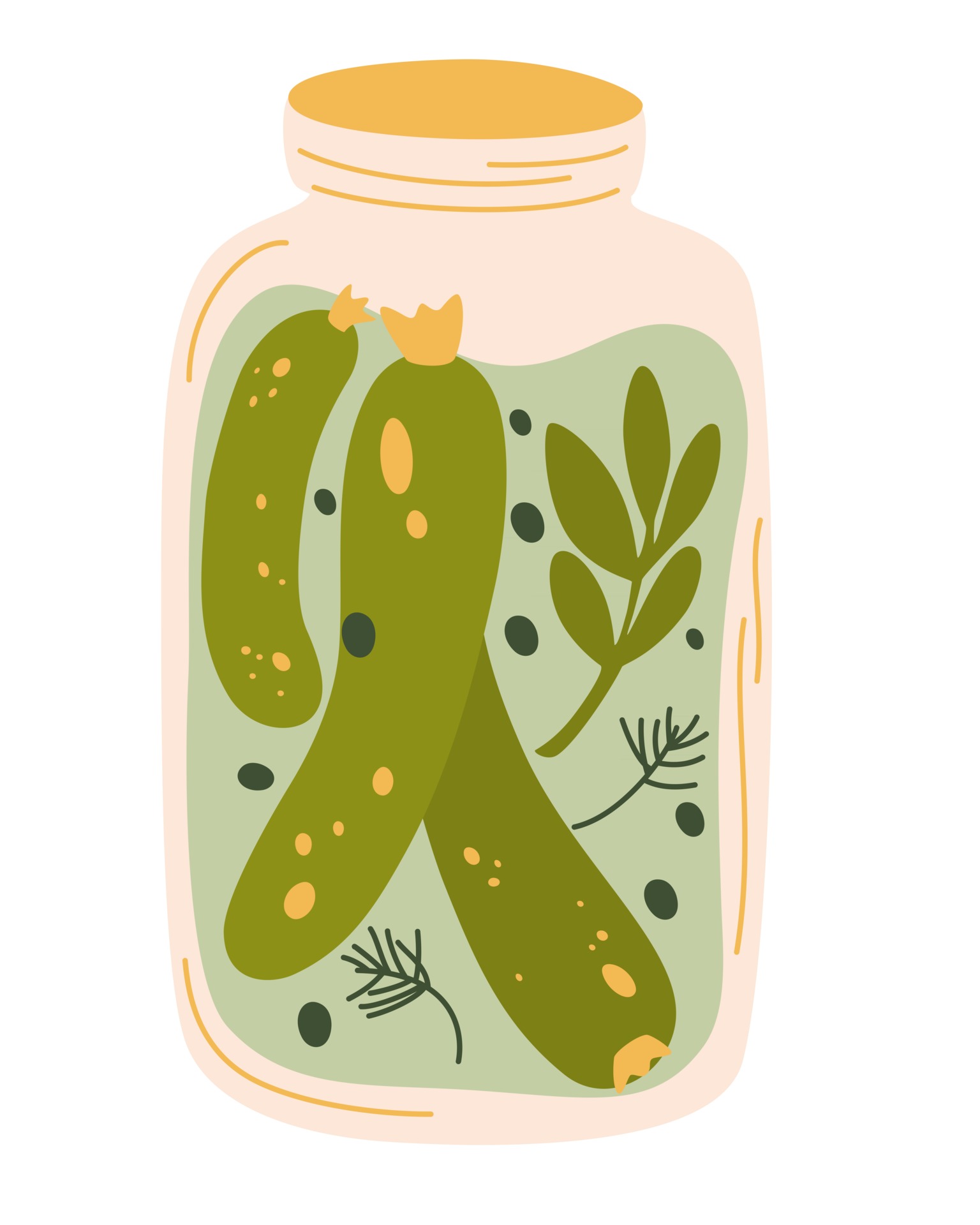 Pickle Jar Vector Art, Icons, and Graphics for Free Download