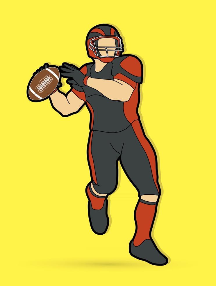 American Football Player Action vector