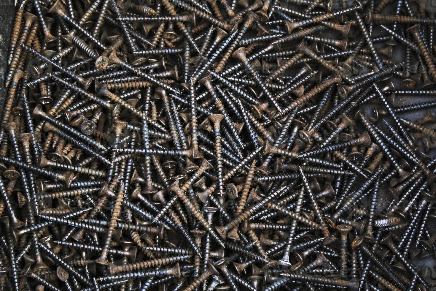 Brown screws pattern photo