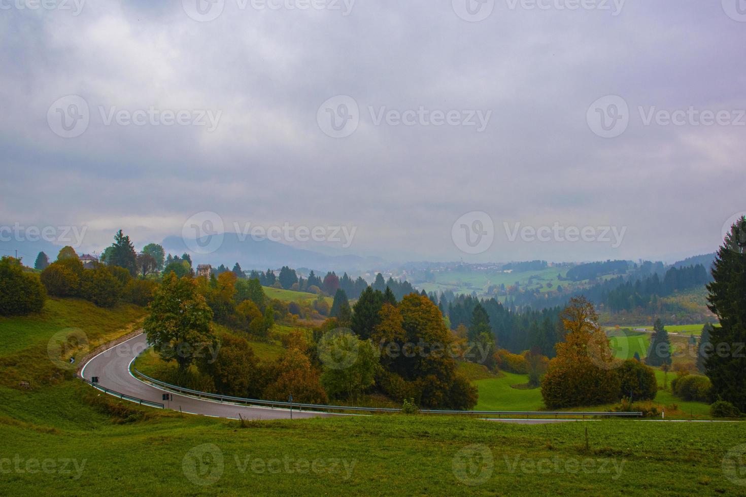 Dramatic landscape view photo