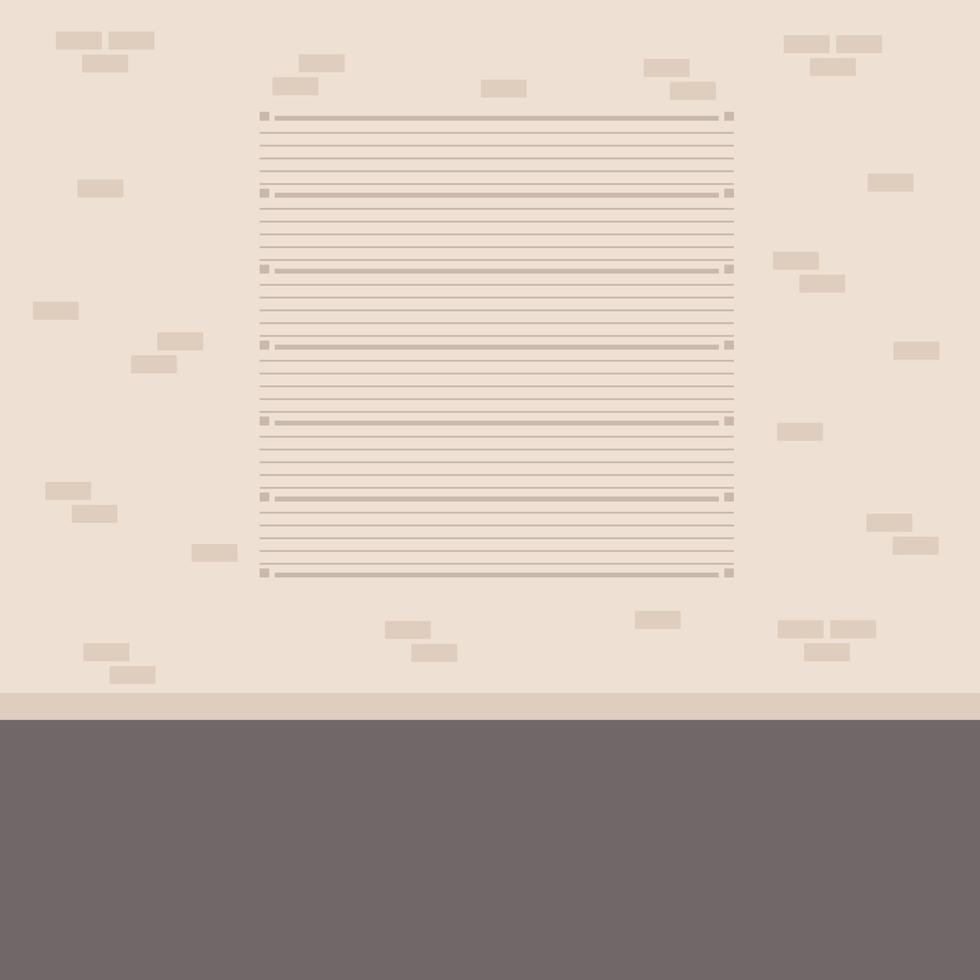 Height grid for mugshot flat color vector illustration