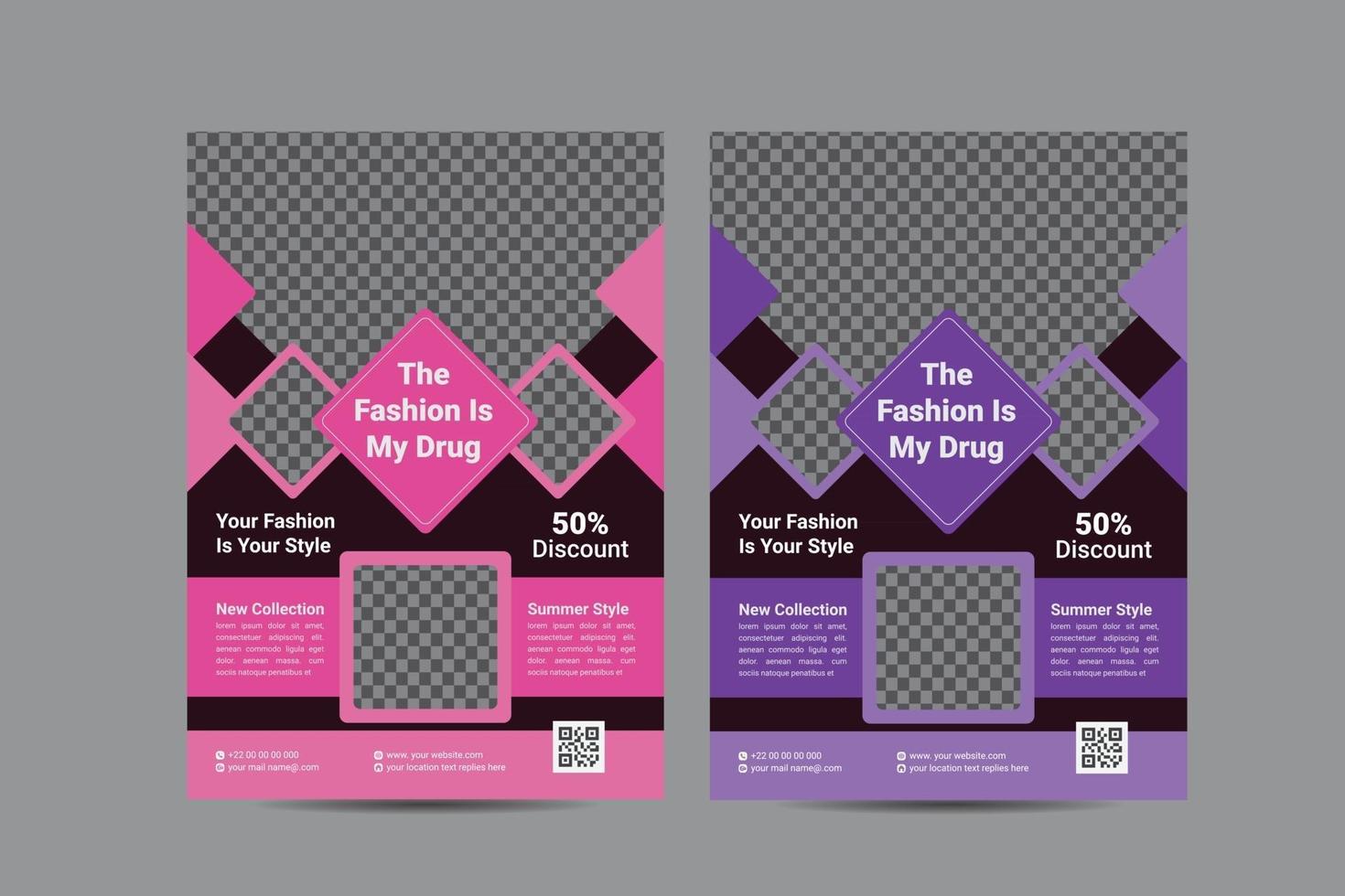 Fashion Big Sale Flyer Template vector