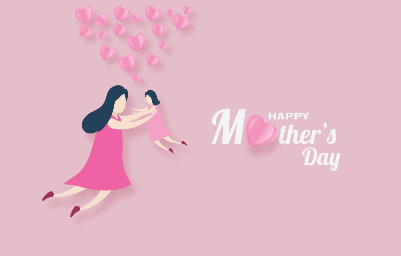 Mother day greeting card vector