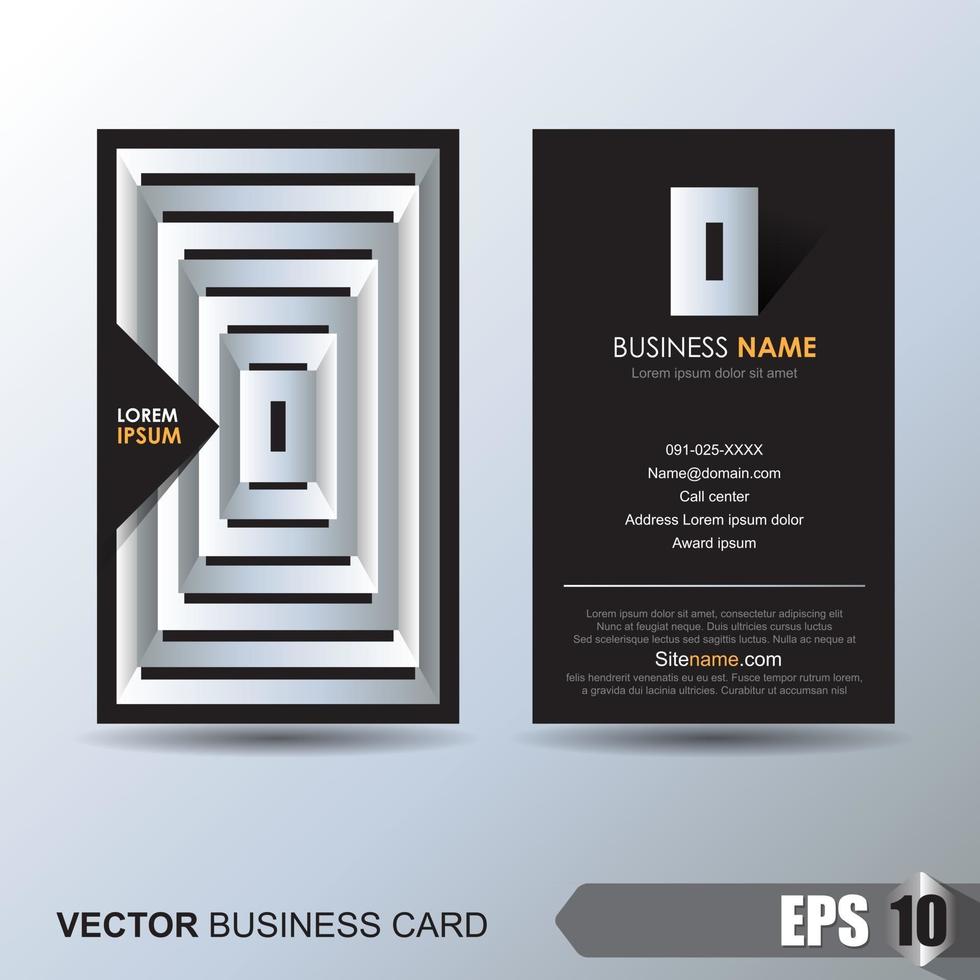 business card template vector