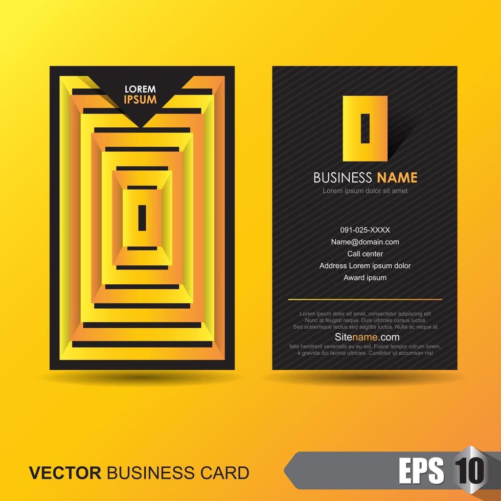 business card template vector