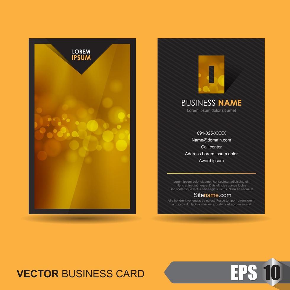 business card template vector