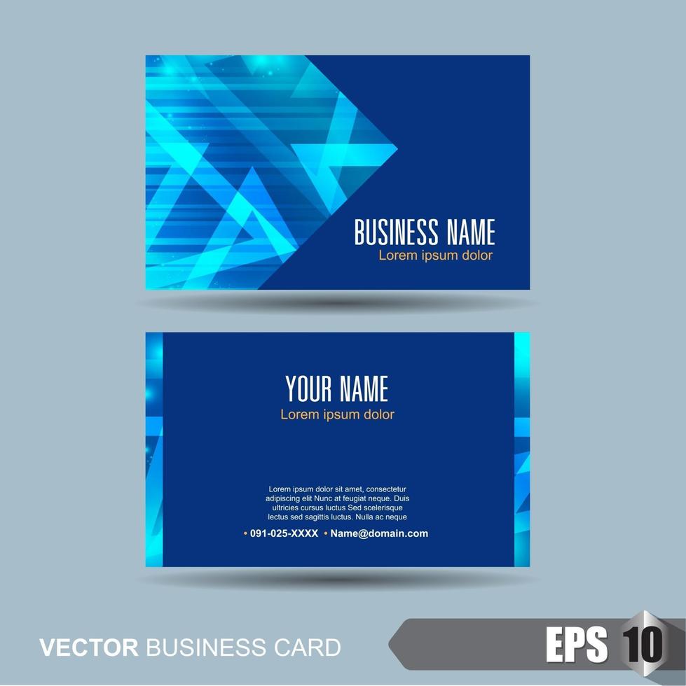 business card template vector