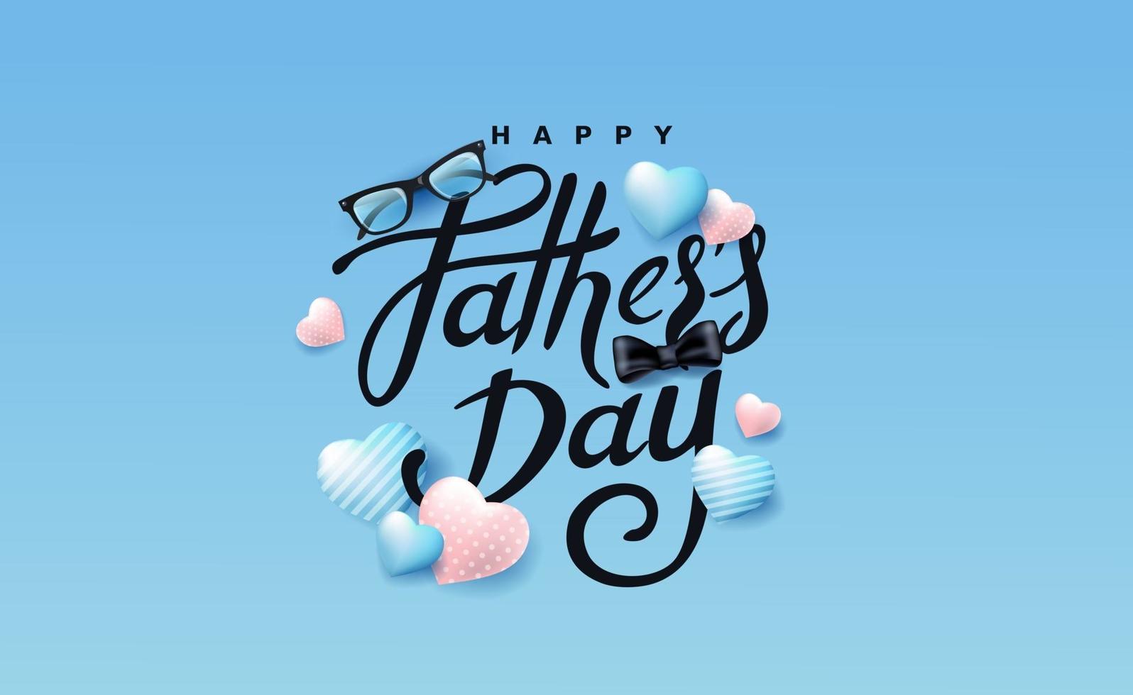 Happy Fathers Day banner background vector