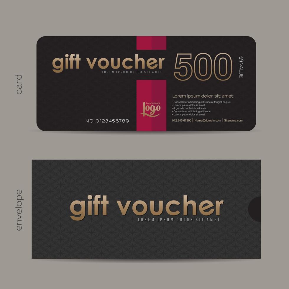 Gift Voucher discount template vector