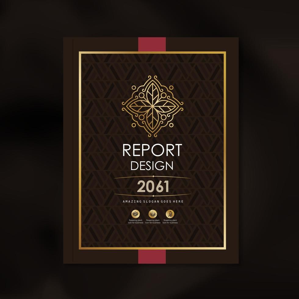Modern Vector design template with abstract background design for corporate business annual report book cover brochure flyer poster