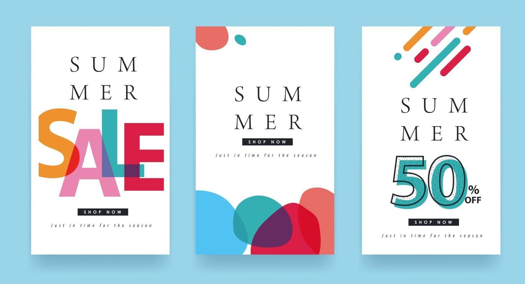 Summer sale background layout poster banner vector