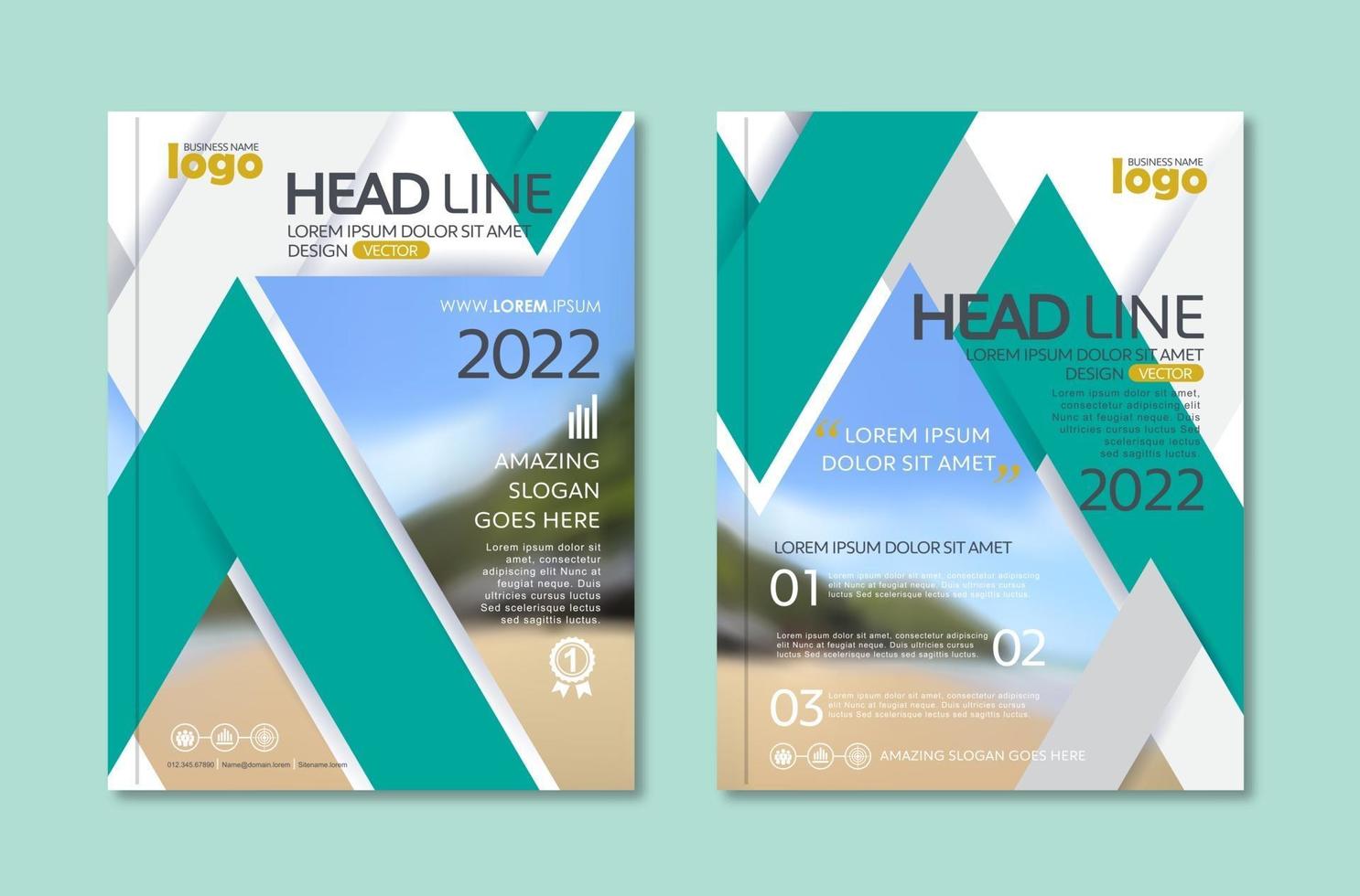 Modern design template with abstract background design for corporate business annual report book cover brochure flyer poster vector