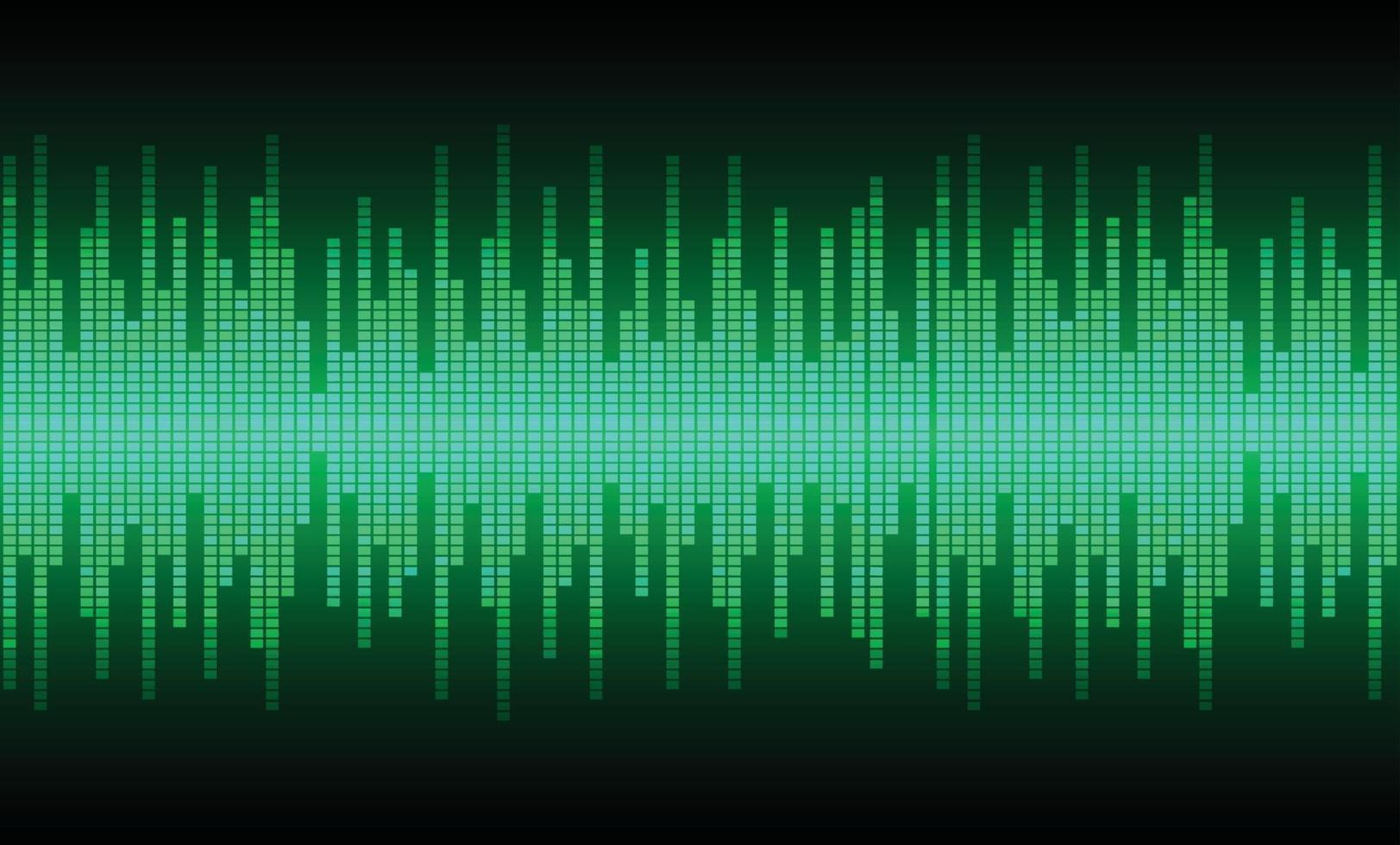 Sound waves oscillating dark light vector