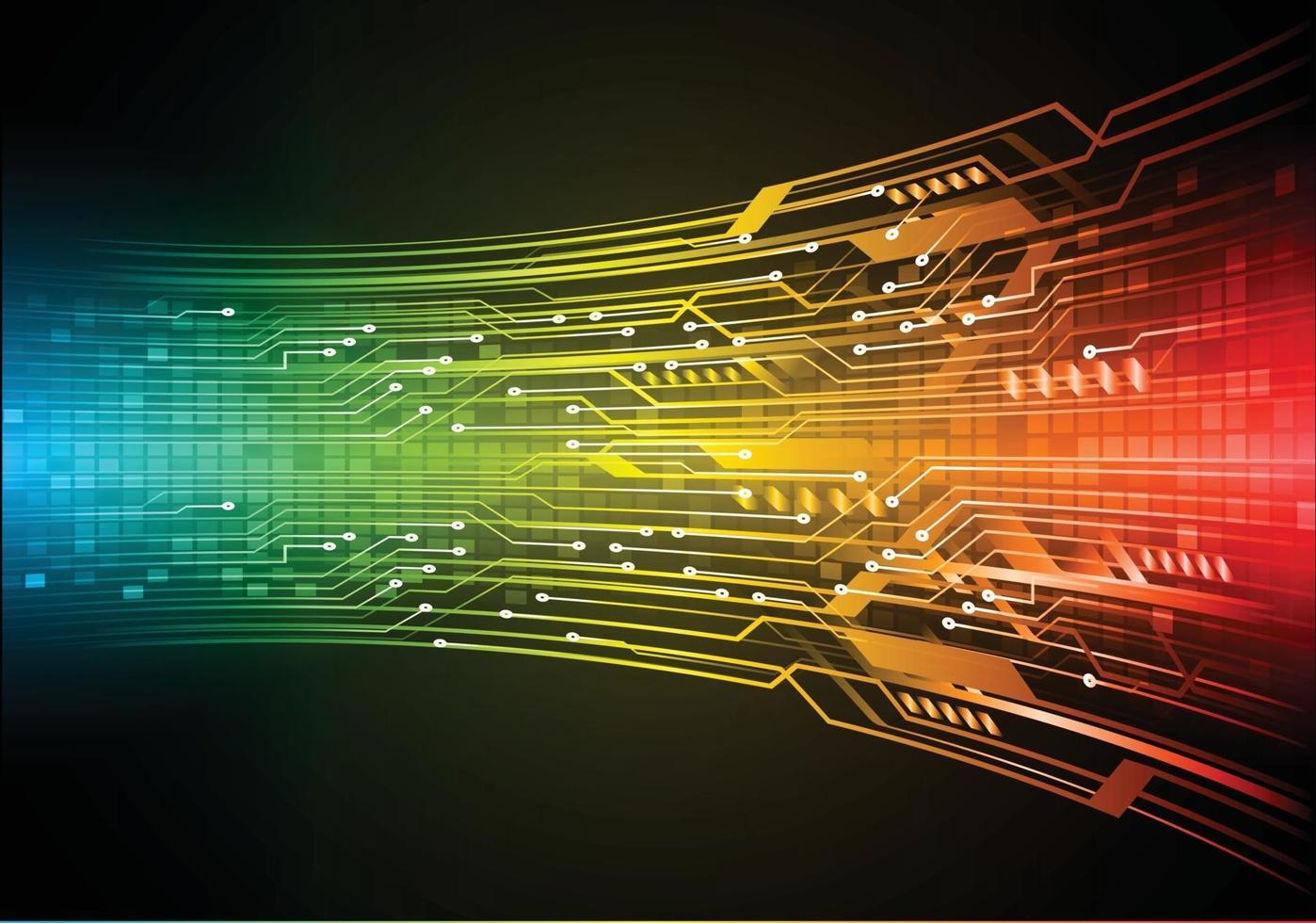 cyber circuit future technology concept background vector