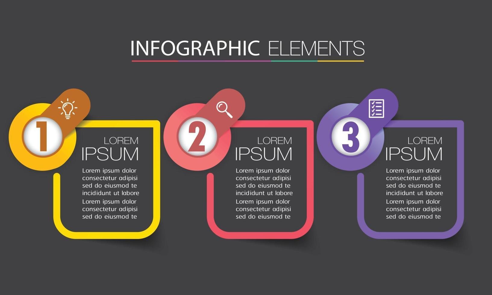 infografía de banner de plantilla de cuadro de texto moderno vector