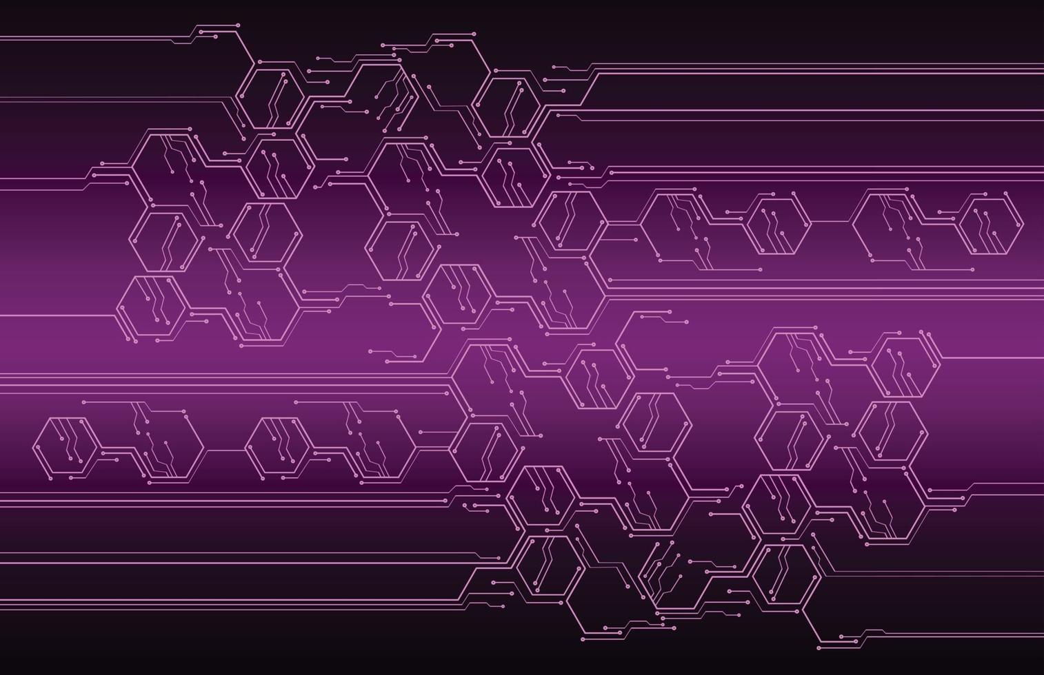 Fondo de concepto de tecnología futura de circuito cibernético vector