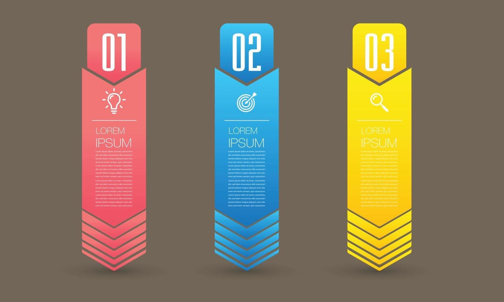 modern text box template banner Infographics vector