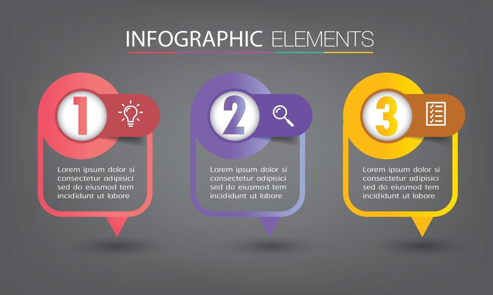 infografía de banner de plantilla de cuadro de texto moderno vector