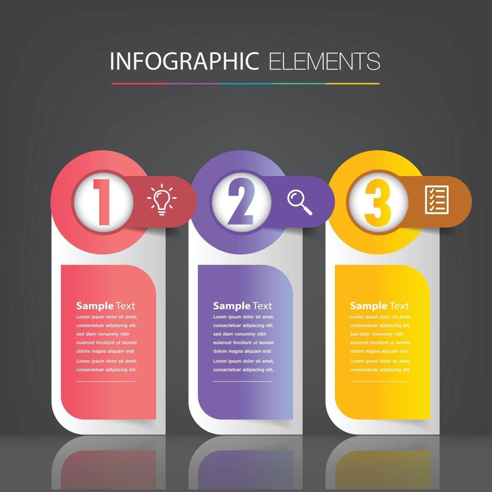 modern text box template banner Infographics vector