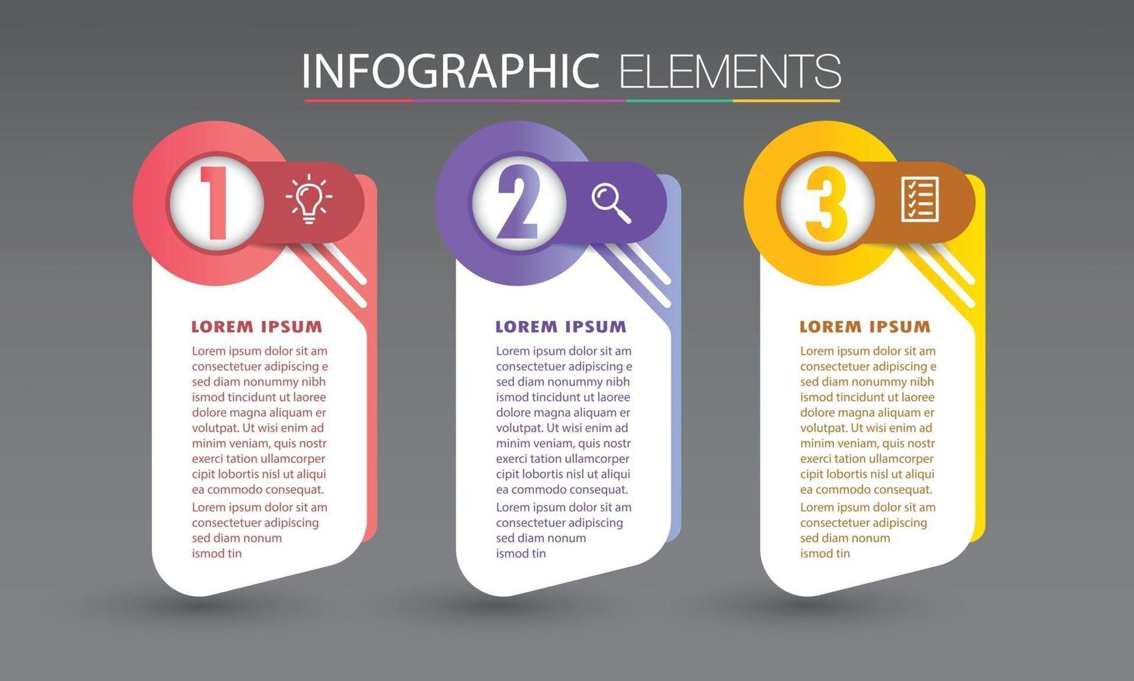 modern text box template banner Infographics vector