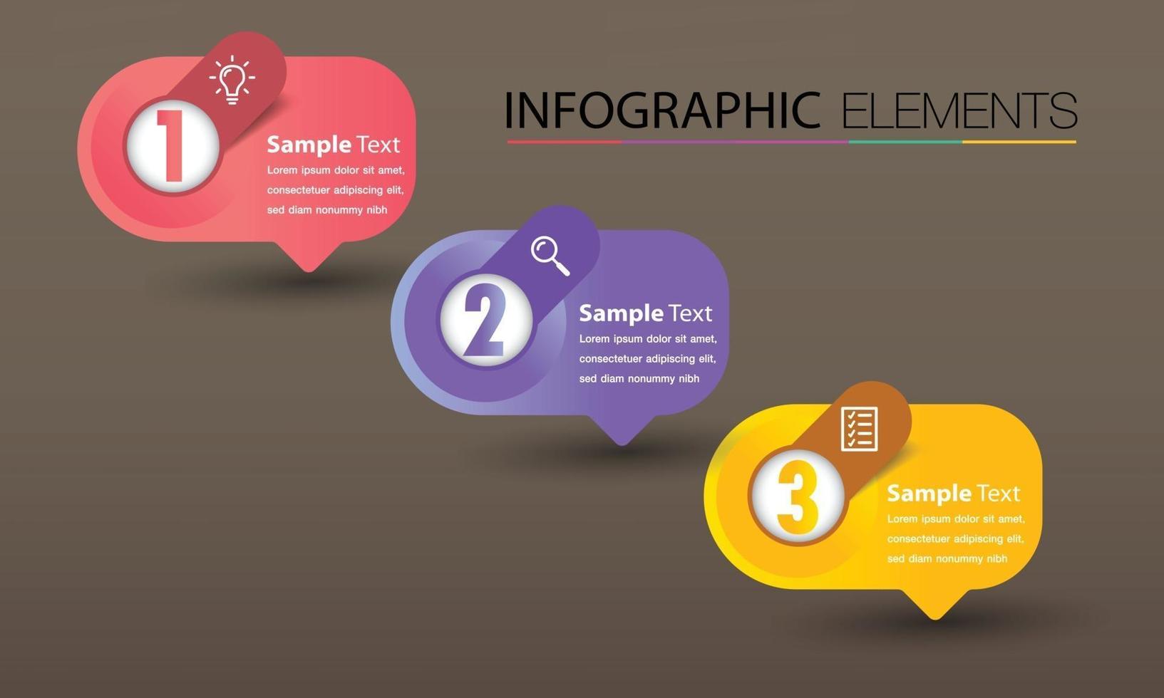 modern text box template banner Infographics vector