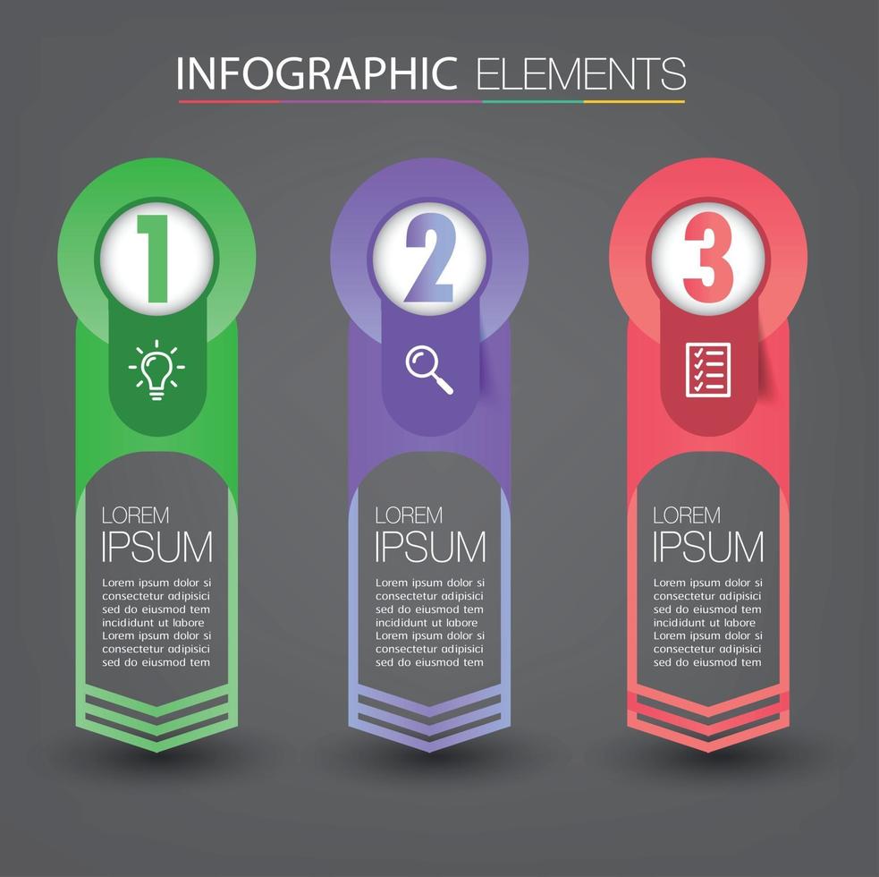 modern text box template banner Infographics vector