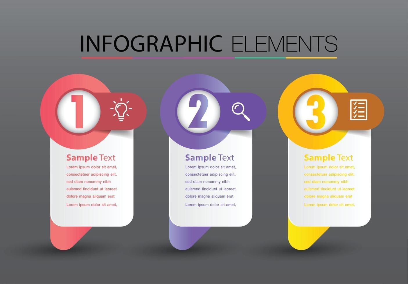 modern text box template banner Infographics vector