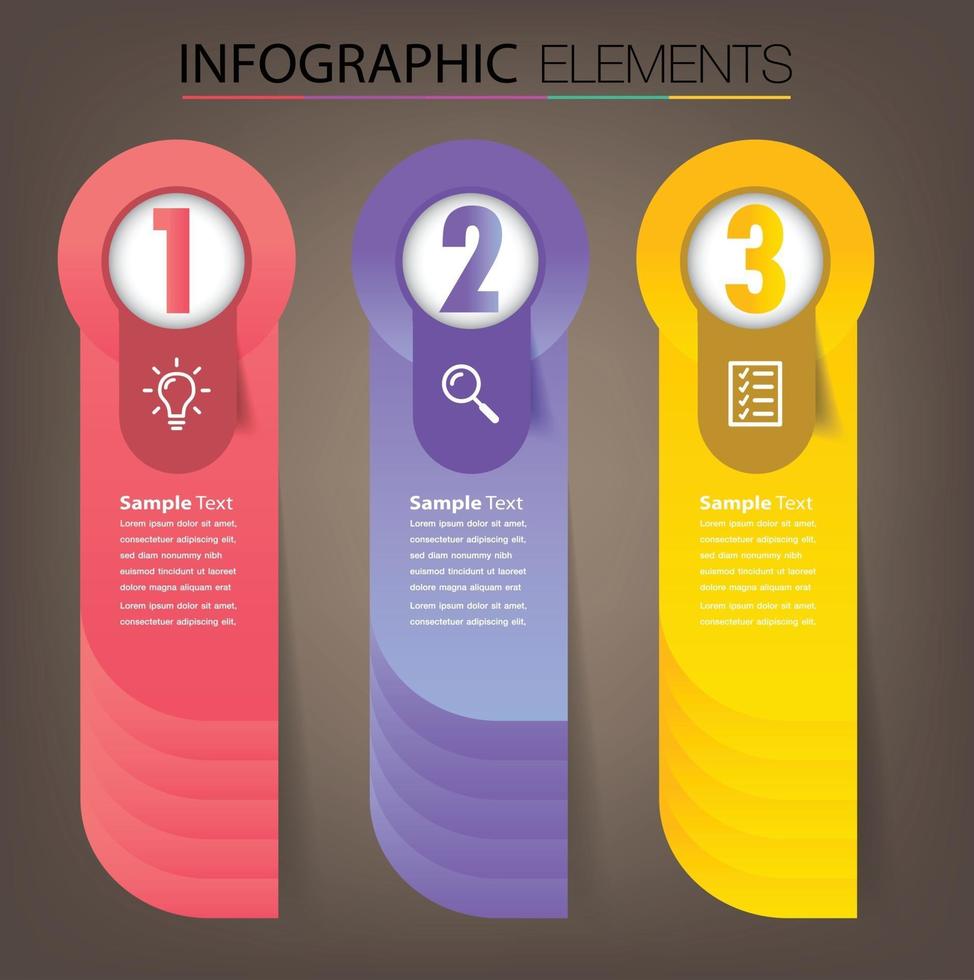 modern text box template banner Infographics vector