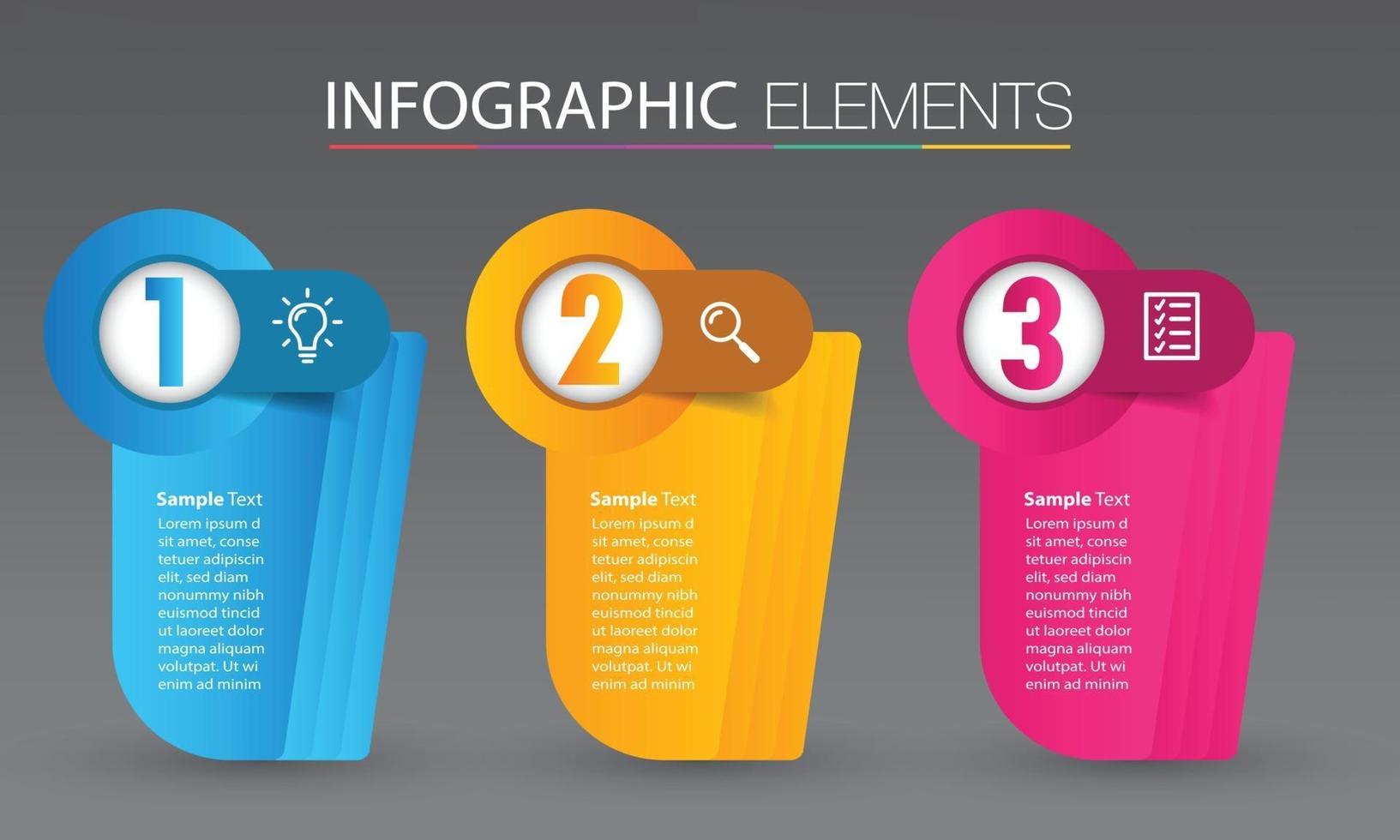 infografía de banner de plantilla de cuadro de texto moderno vector