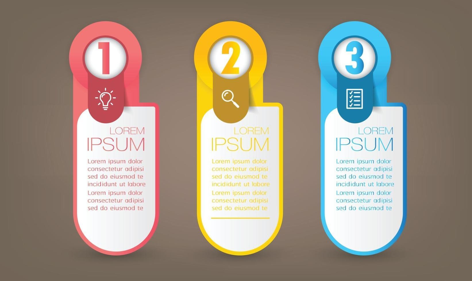 modern text box template banner Infographics vector