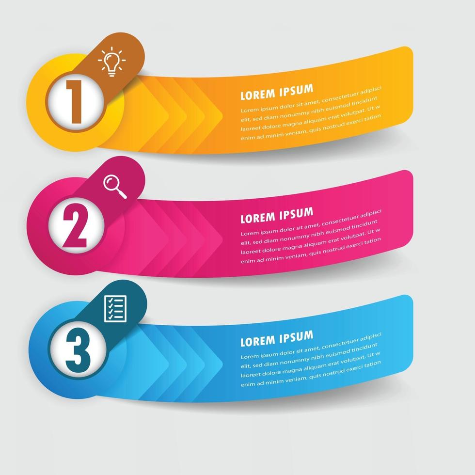 modern text box template banner Infographics vector