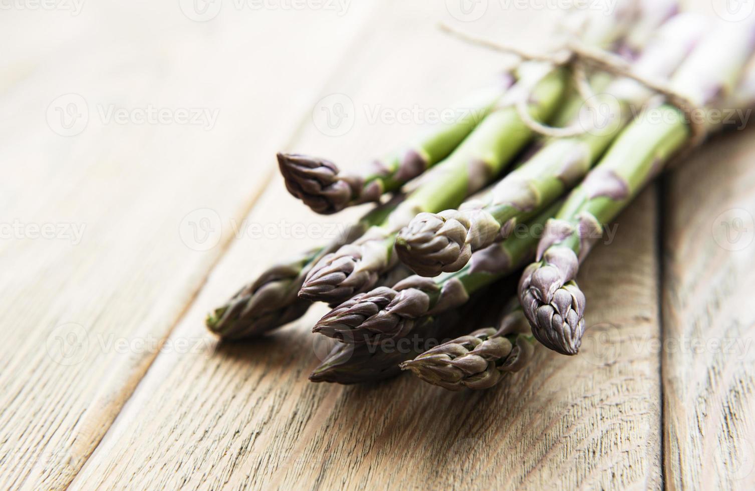 Fresh green asparagus photo