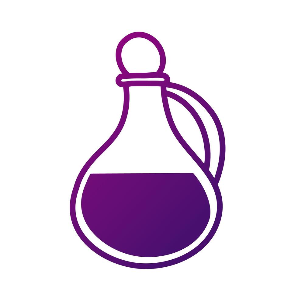 wine jar drink gradient style vector