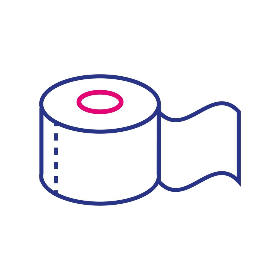medical bandage line and fill style icon vector