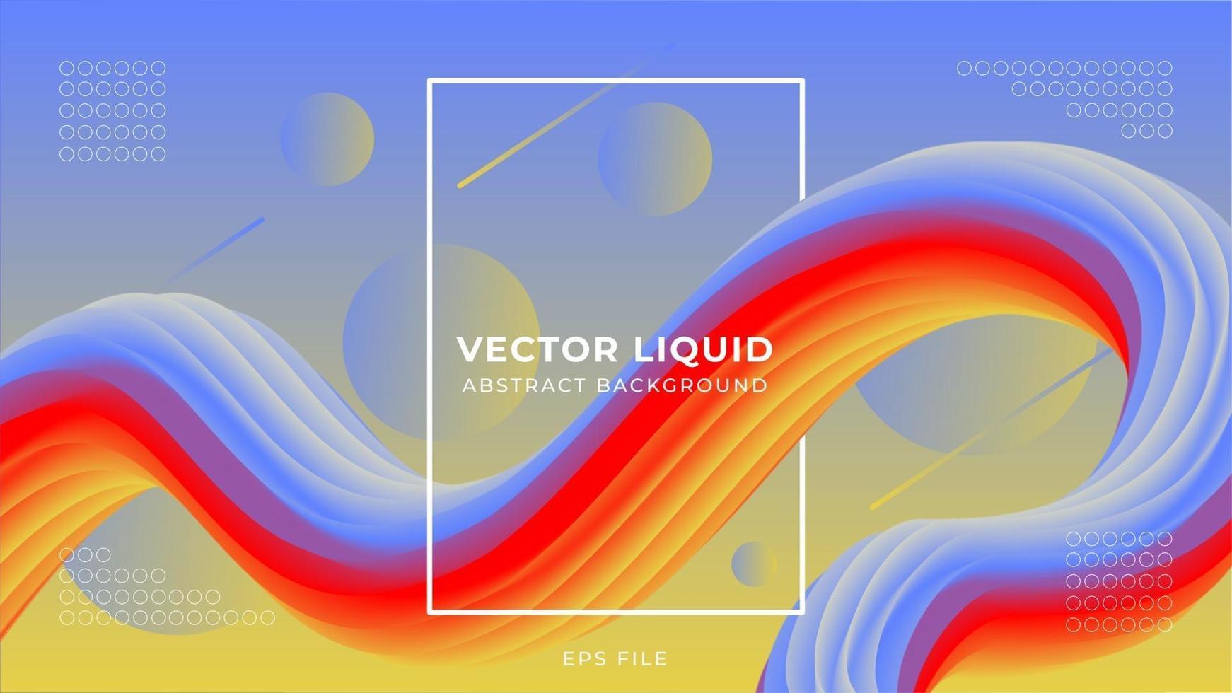 Elegant fluid abstract background vector